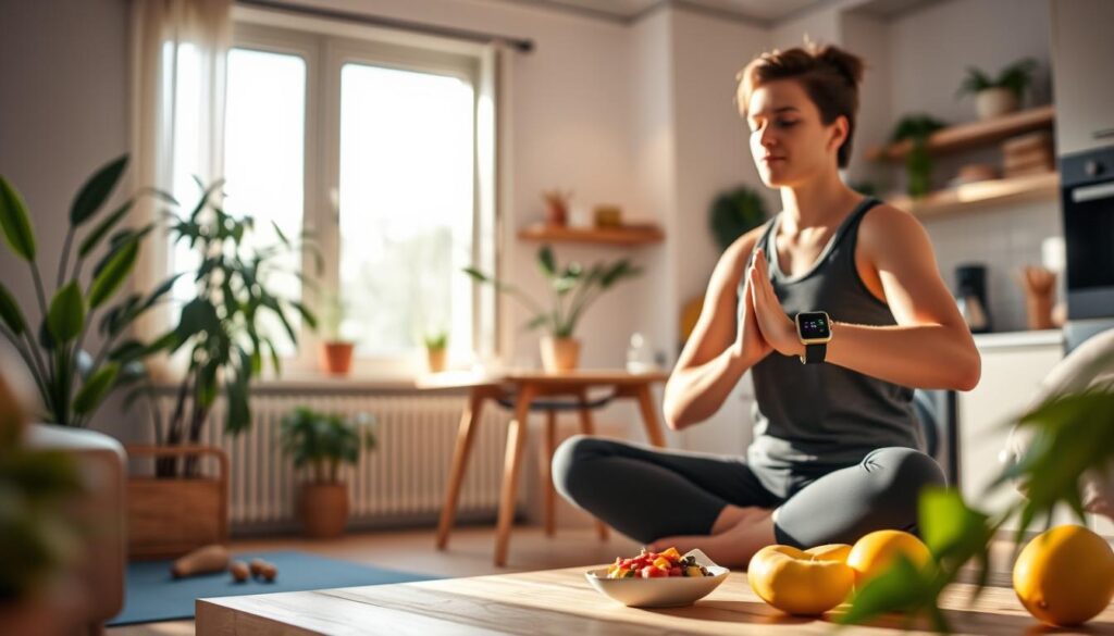 Wellness tracking with wearables daily routine